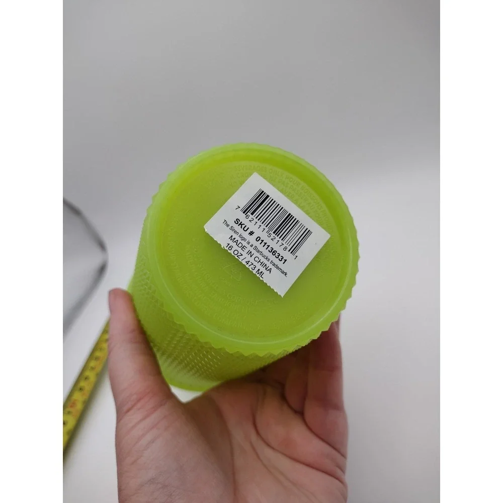 Starbucks 2022 Lemongrass Glow In The Dark Venti‎ Studded Tumbler Halloween 16oz
